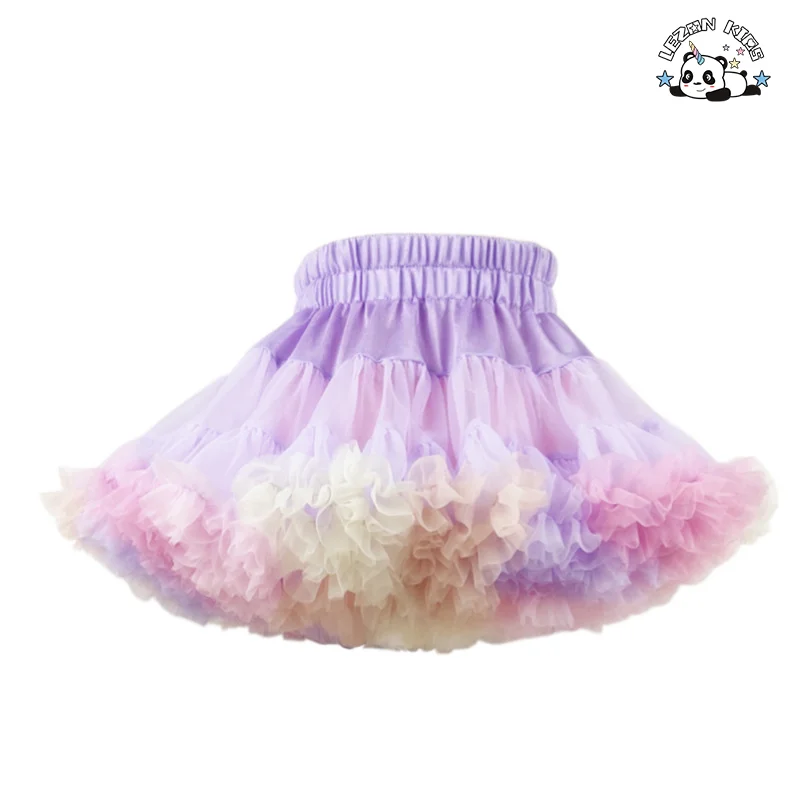 LEZONKIDS - Customized Children's TUTU Girls' Half Puffy Skirt Baby Princess Skirt Tulle Skirt for Dance